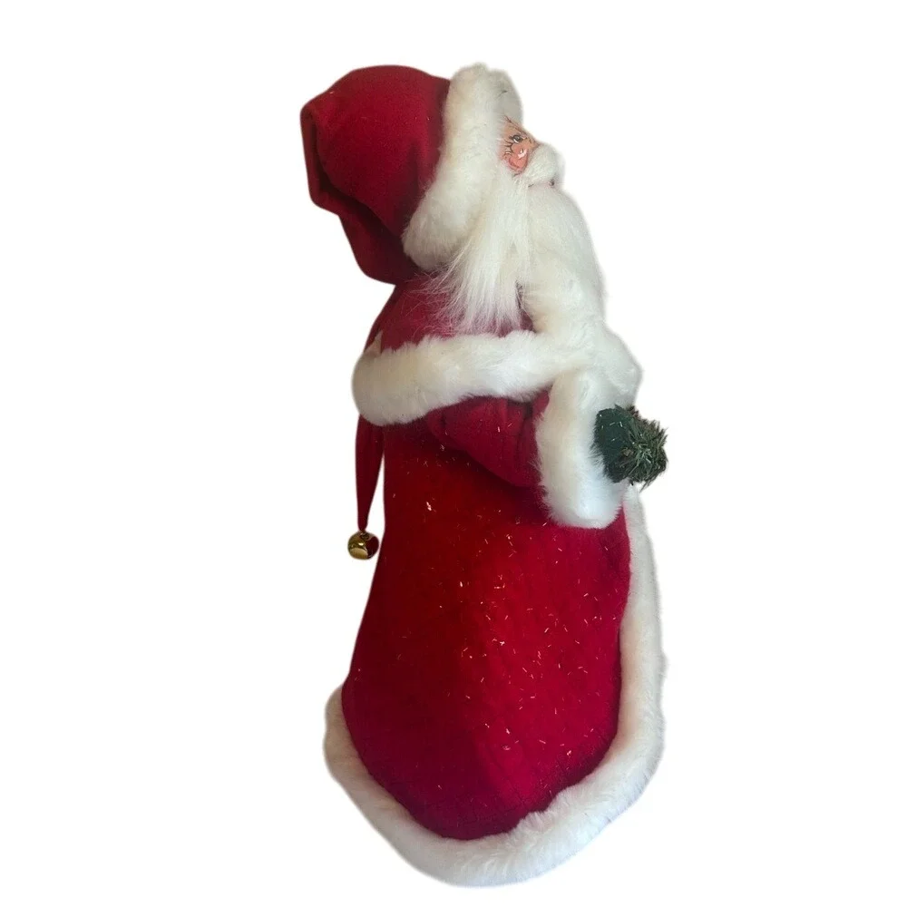 AnnaLee 22Inch Caroling Father Time Santa Claus Christmas Doll Plush Decoration‎